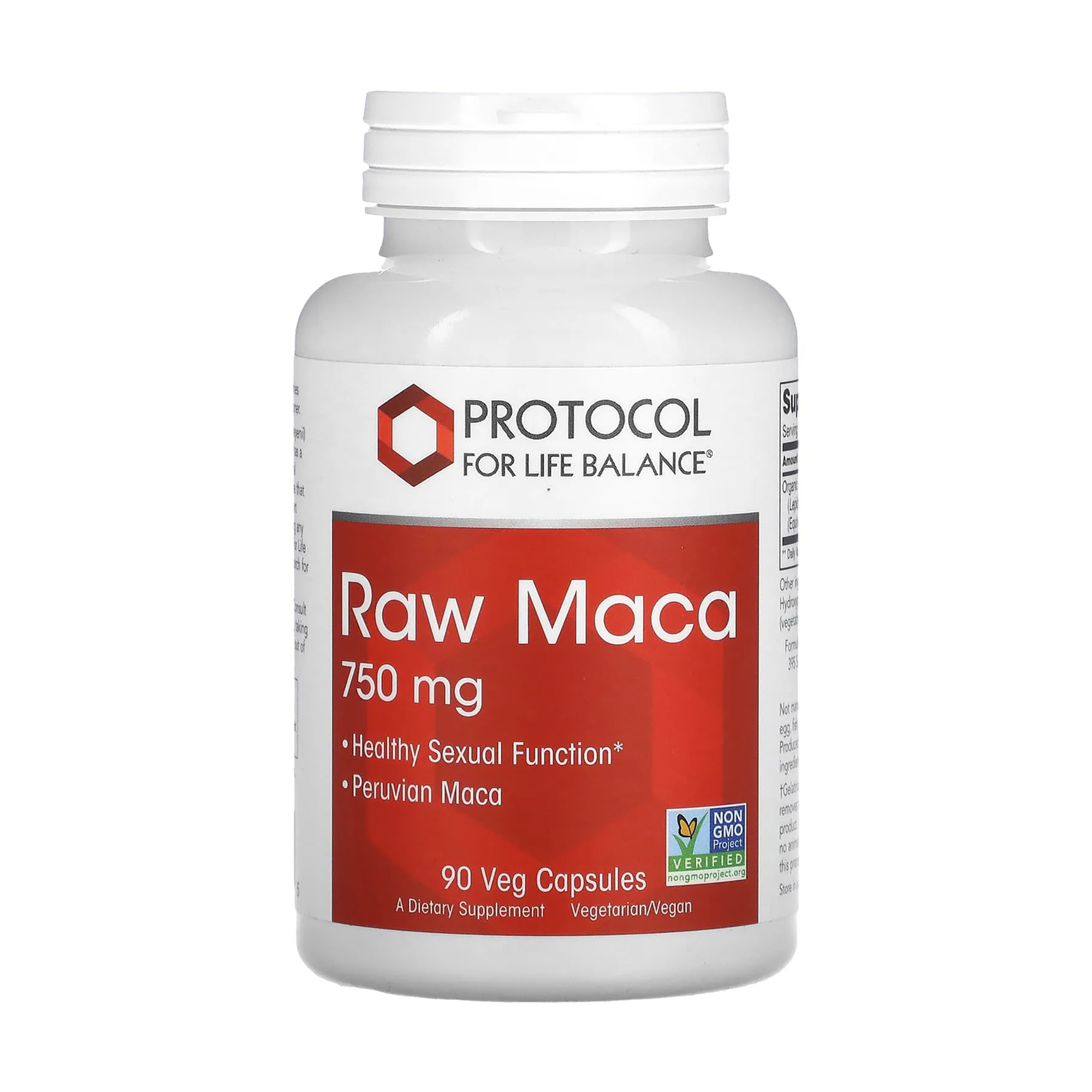 Мака Protocol For Life Balance Raw Maca, 750 мг, 90 вегетаріанських капсул